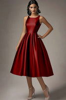 Load image into Gallery viewer, Scoop Neck Black A Line Long Formal Dress