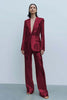 Load image into Gallery viewer, Sparkly Gold Sequins 2 Piece Women Prom Suits with Pockets
