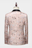 Load image into Gallery viewer, Light Khaki Jacquard Shawl Lapel 2 Piece Men&#39;s Prom Suits