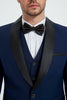 Load image into Gallery viewer, Shawl Lapel Three-Pieces Black Men&#39;s Suits