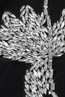 Load image into Gallery viewer, Sparkly Black Beaded Notched Lapel Women Prom Blazer