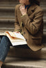 Load image into Gallery viewer, Green Notched Lapel Tweed Women Blazer