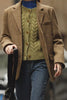 Load image into Gallery viewer, Green Notched Lapel Tweed Women Blazer