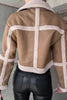Load image into Gallery viewer, Black Fleece Buckle Thickened Short Jacket