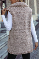 Load image into Gallery viewer, Black Fleece Button Down Vest