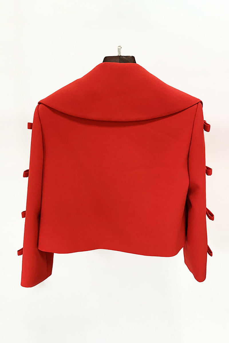 Load image into Gallery viewer, Red Peak Lapel Women Party Blazer