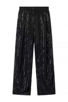 Load image into Gallery viewer, Sparkly Black Shawl Lapel Sequins 2 Piece Women Prom Suits