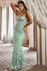 Load image into Gallery viewer, Mermaid Spaghetti Straps Black Corset Prom Dress