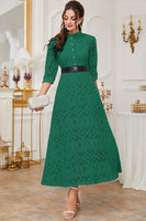 Load image into Gallery viewer, A-Line Light Purple Long Prom Dress with Sleeves