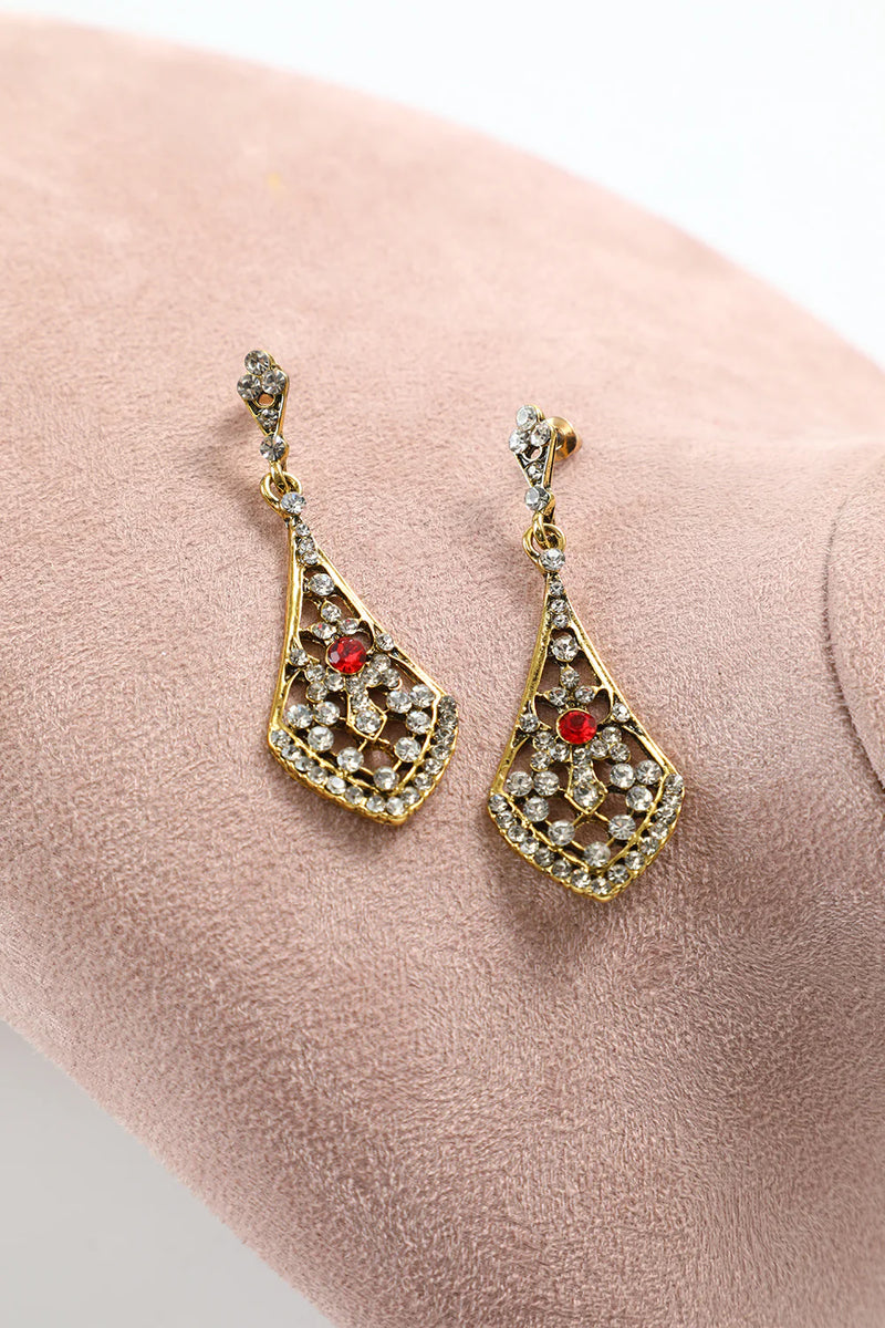 Load image into Gallery viewer, 1920s Black Golden Five Pieces Flapper Accessories Set