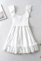 Load image into Gallery viewer, Lovely A-Line White Mini Graduation Dress With Lace