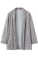 Load image into Gallery viewer, Black Sparkly Sequin 2 Piece Women Suits