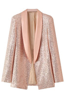 Load image into Gallery viewer, Sparkly Blush Sequins Women Prom Party Blazer
