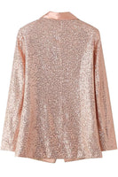 Load image into Gallery viewer, Sparkly Blush Sequins Women Prom Party Blazer