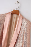 Load image into Gallery viewer, Sparkly Blush Sequins Women Prom Party Blazer
