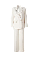 Load image into Gallery viewer, Sparkly Black Beaded 2 Piece Double Breasted Women Suit