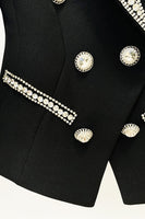 Load image into Gallery viewer, Fashionable Diamond Beaded Double Breasted Slim Women Blazer
