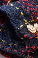 Load image into Gallery viewer, Blue Red Slim Retro Lapel Plaid Women Blazer