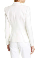 Load image into Gallery viewer, White Peak Lapel Double Breasted Women Blazer