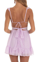 Load image into Gallery viewer, A-Line Square Neck Tie Back Short White Graduation Dress