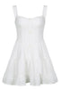 Load image into Gallery viewer, White A-Line Straps Short Mini Graduation Dress