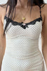 Load image into Gallery viewer, Short Mini Spaghetti Straps Little White Dress With Polka Dots