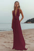 Load image into Gallery viewer, White Chiffon A Line V-Neck Engagement Dress