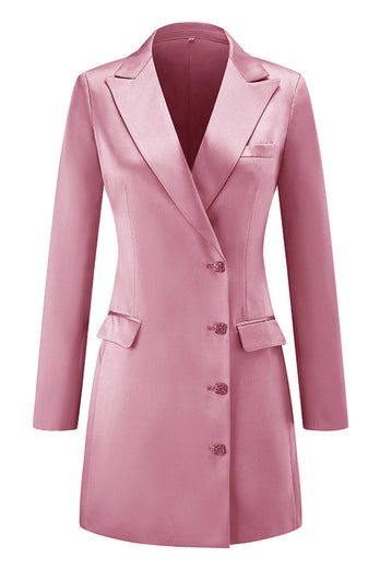 Champagne Peak Lapel Single Breasted Prom Blazer