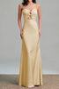 Load image into Gallery viewer, Pink Satin Sheath Sweetheart Cut Out Maxi Formal Dress