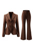 Load image into Gallery viewer, 2 Piece Grey Green Notched Lapel Women Prom Suits