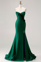 Load image into Gallery viewer, Sparkly Royal Blue Beaded Mermaid Long Corset Prom Dress with Appliques