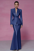 Load image into Gallery viewer, 2 Piece Ivory Peak Lapel Mermaid Long Business Suits