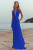 Load image into Gallery viewer, White Chiffon A Line V-Neck Engagement Dress