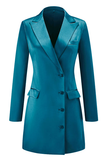 Champagne Peak Lapel Single Breasted Prom Blazer