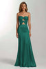 Load image into Gallery viewer, Sky Blue Sweetheart Mermaid Satin Long Formal Dress