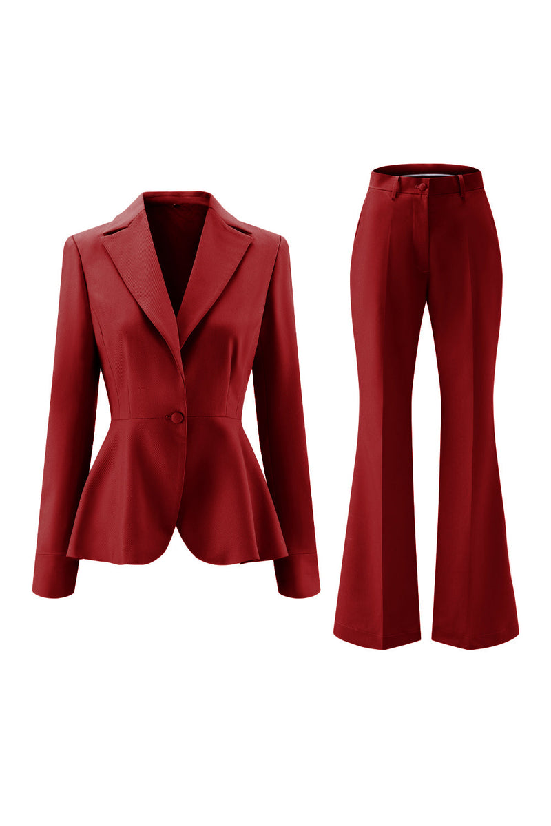 Load image into Gallery viewer, 2 Piece Grey Green Notched Lapel Women Prom Suits