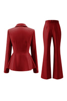 Load image into Gallery viewer, 2 Piece Grey Green Notched Lapel Women Prom Suits