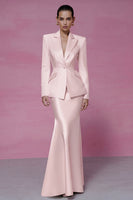 Load image into Gallery viewer, 2 Piece Ivory Peak Lapel Mermaid Long Business Suits