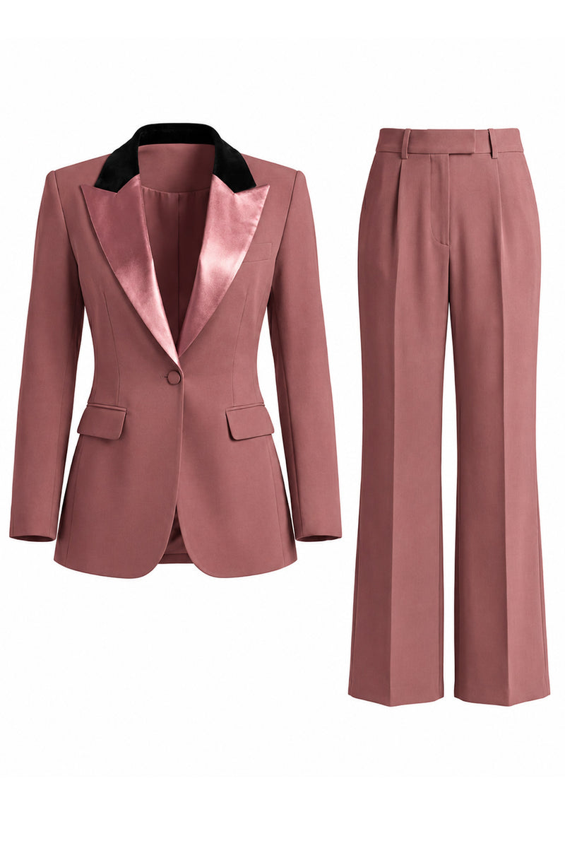 Load image into Gallery viewer, 2 Piece Dark Green Peak Lapel Single Breasted Slim Fit Prom Suits