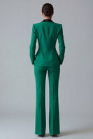 Load image into Gallery viewer, 2 Piece Dark Green Peak Lapel Single Breasted Slim Fit Prom Suits