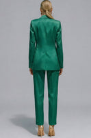Load image into Gallery viewer, 2 Piece Orange Notched Lapel Single Breasted Slim Fit Prom Suits