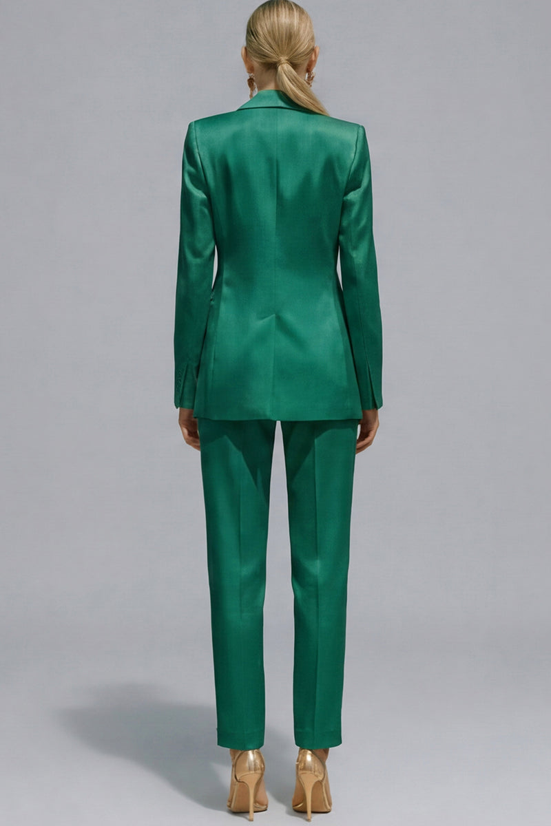 Load image into Gallery viewer, 2 Piece Orange Notched Lapel Single Breasted Slim Fit Prom Suits