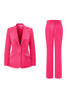 Load image into Gallery viewer, 2 Piece Dark Fuchsia Notched Lapel Women Prom Suits