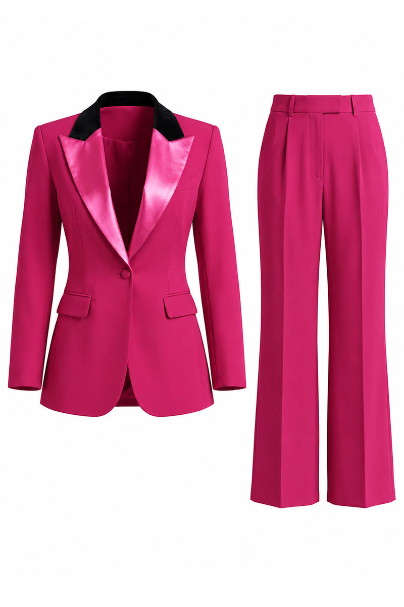 Load image into Gallery viewer, 2 Piece Dark Green Peak Lapel Single Breasted Slim Fit Prom Suits