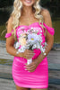 Load image into Gallery viewer, Red Bodycon Off the Shoulder Ruched Short Prom Dress