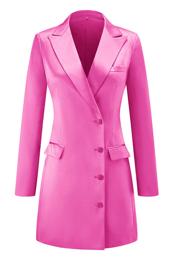 Champagne Peak Lapel Single Breasted Prom Blazer