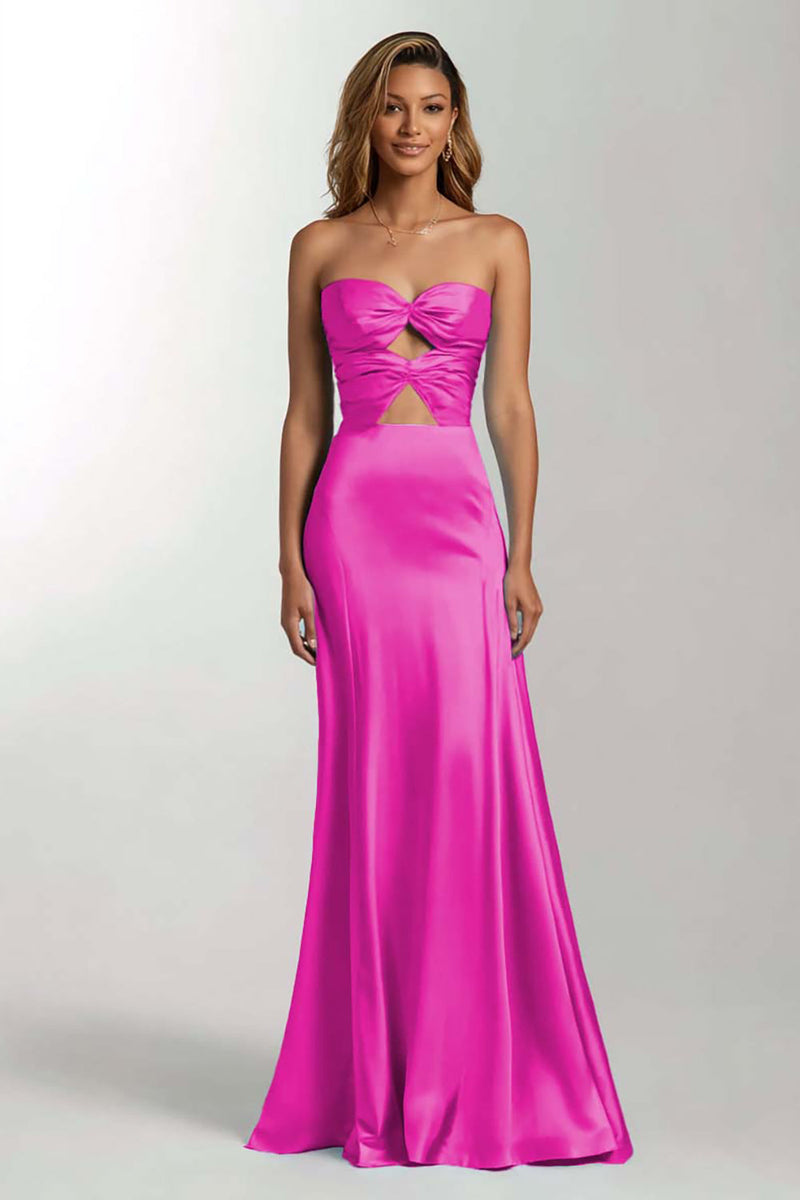 Load image into Gallery viewer, Sky Blue Sweetheart Mermaid Satin Long Formal Dress