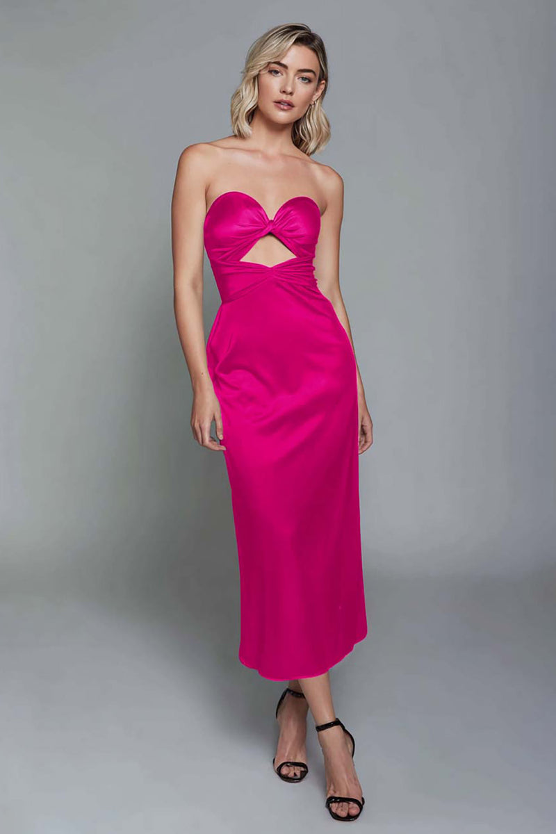 Load image into Gallery viewer, Dark Green Satin Sweetheart Sheath Ankle Length Formal Dress
