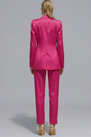 Load image into Gallery viewer, 2 Piece Orange Notched Lapel Single Breasted Slim Fit Prom Suits