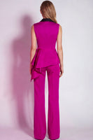 Load image into Gallery viewer, 2 Piece Grey Notched Lapel Business Suits with Sash